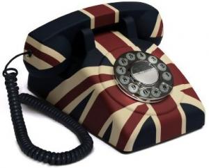 GPO Vintage British Union Jack Rotary Telephone